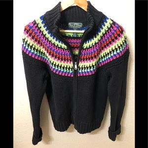Ralph Lauren L-RL Multicolor  Knit Sweater Size Lg